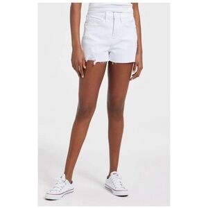 Good American BOMBSHELL SHORTS GBS046T WHITE025 Size 00/24 Inseam 3 1/2 inches